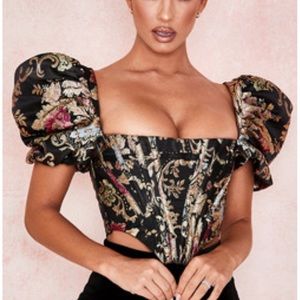 House of CB brocade bustier